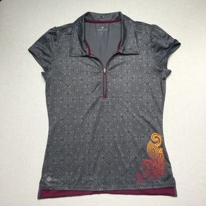 Athleta - Gray "Gravity" Polo Golf Shirt